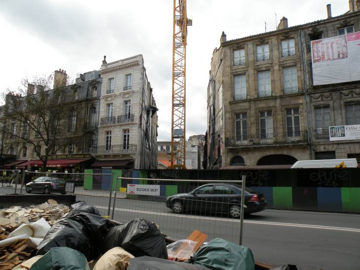  immeuble en construction (future Villa Mozart), Cours Clémenceau